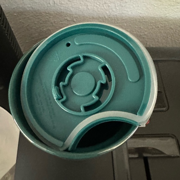 Starbucks 2023  Teal Blue Iridescent Siren Mermaid Ceramic 12 oz Travel Tumbler - Picture 5 of 6